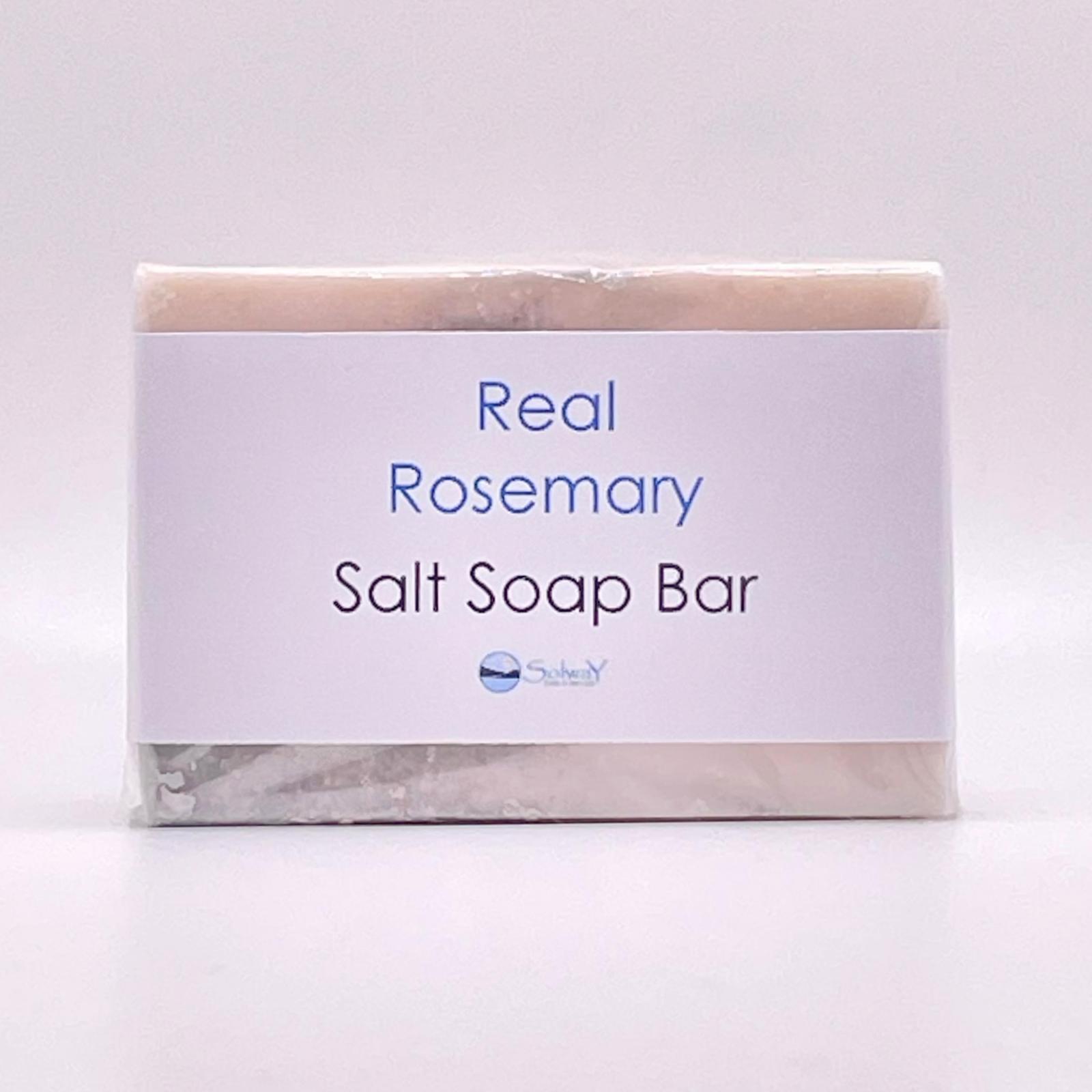 Real Rosemary Salt Soap Bar - Solway Soap