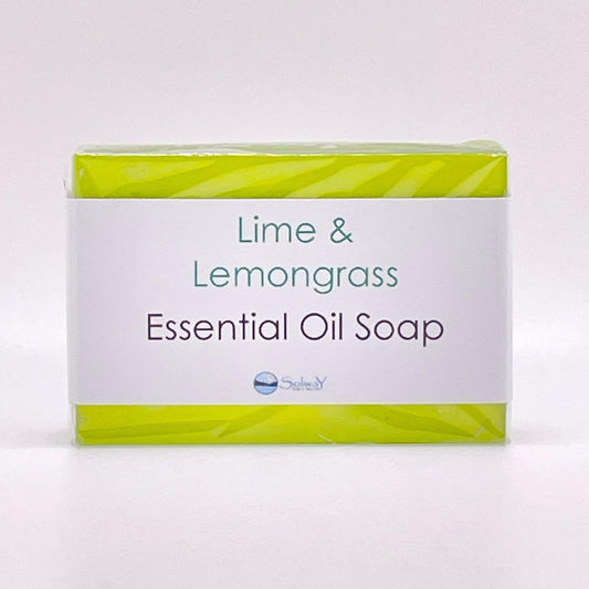 Lime & Lemongrass Essential Oil Clear Soap - Solway Soap